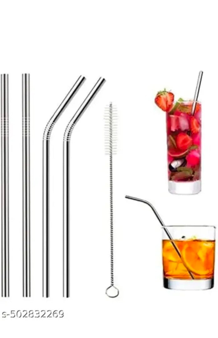 Metal straws and straw cleaner