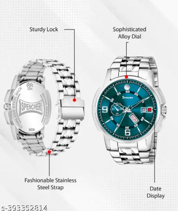 Stylish watch for men's , with day and date function analog