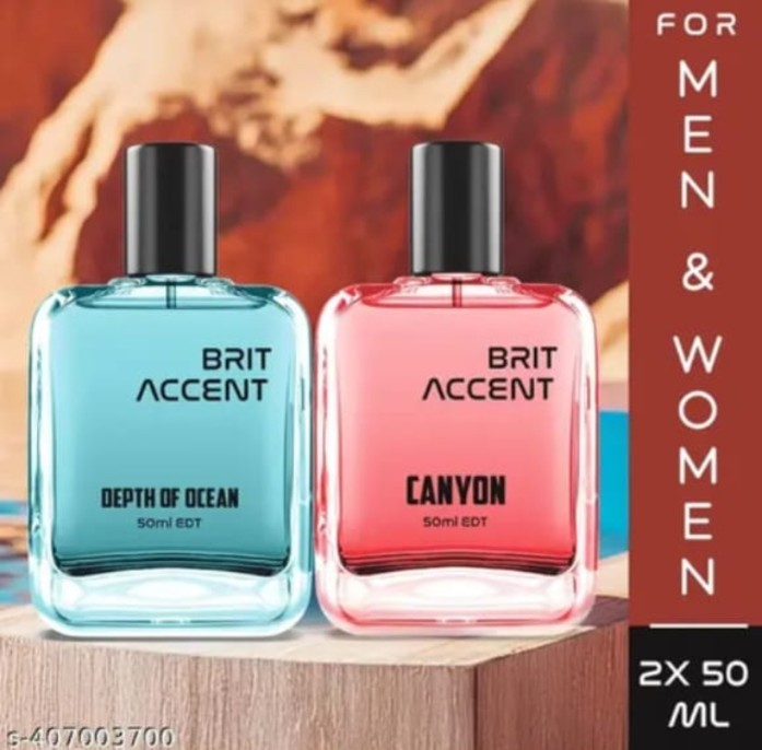 A combo pack of 2 perfumes (both men & women) , Depth of Ocean-Canyon  100ml each