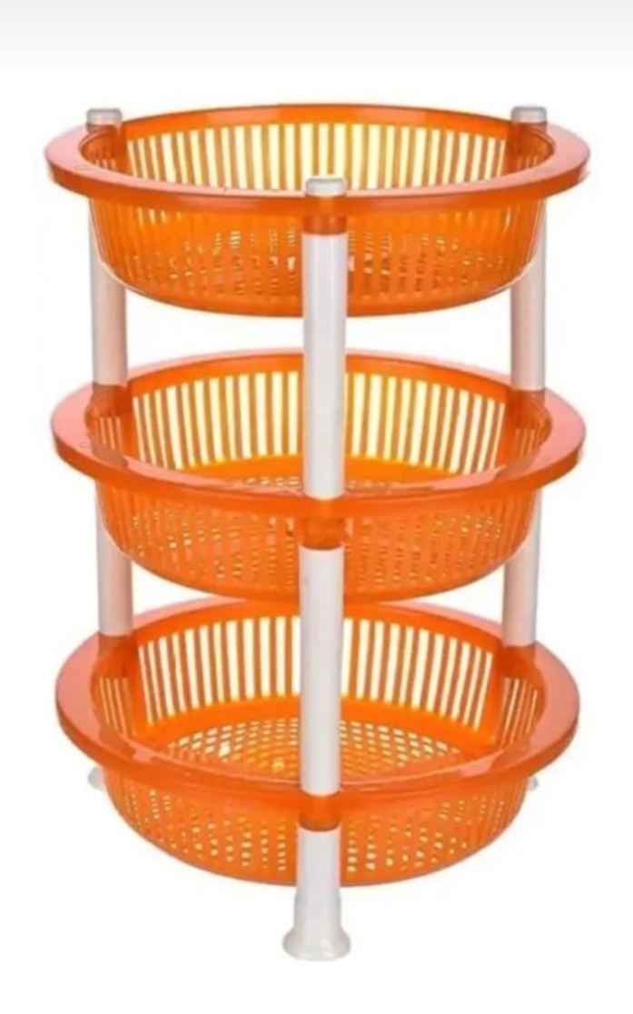 A 3 layer trolly stand for fruits and vegetables