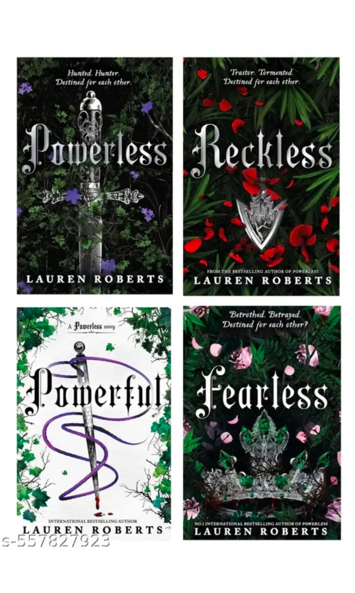 Lauren Roberts 4 Books Combo :- Powerless + Reckless + Powerful + Fearless