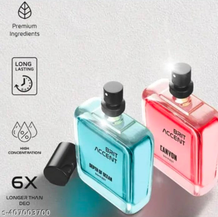 A combo pack of 2 perfumes (both men & women) , Depth of Ocean-Canyon  100ml each