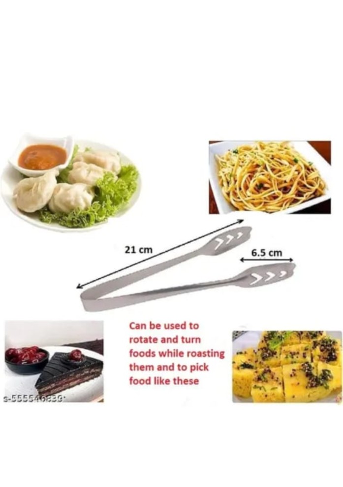 Combo of stainless steel vegetable masher , Whisker , chimta and and pakad
