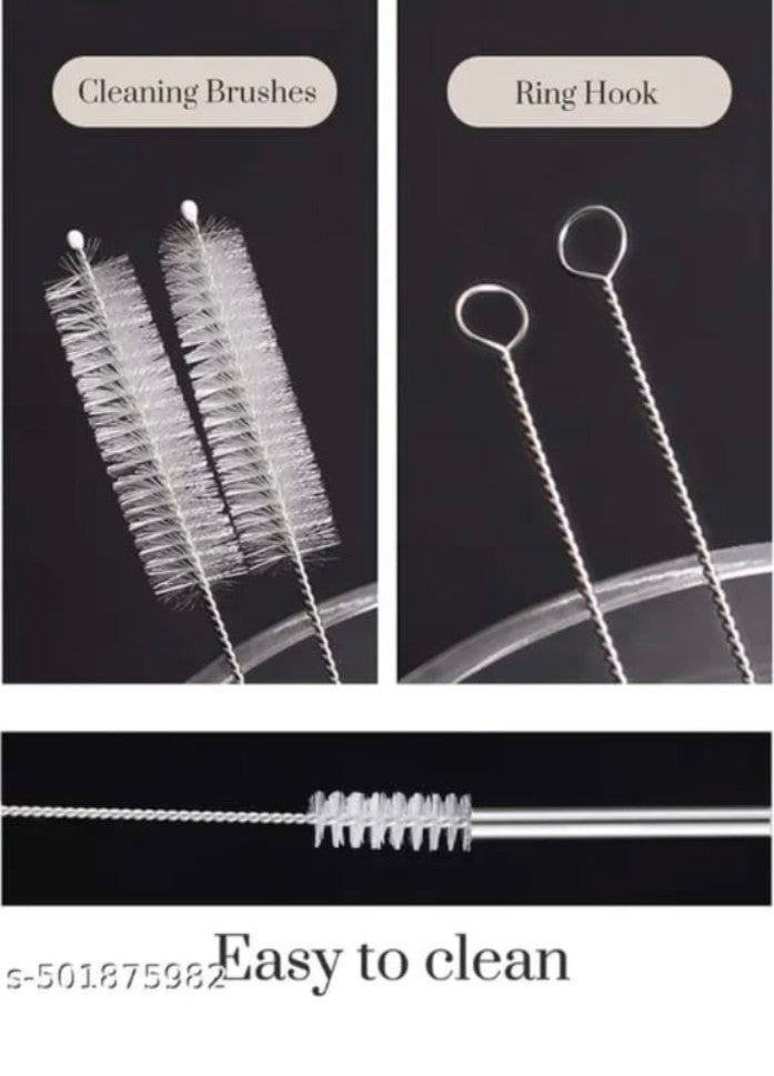 Metal straws and straw cleaner